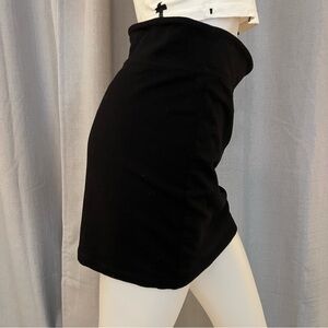 Garage Classic Black Mini Stretch Highwaist Skirt Layering Basic Size Medium